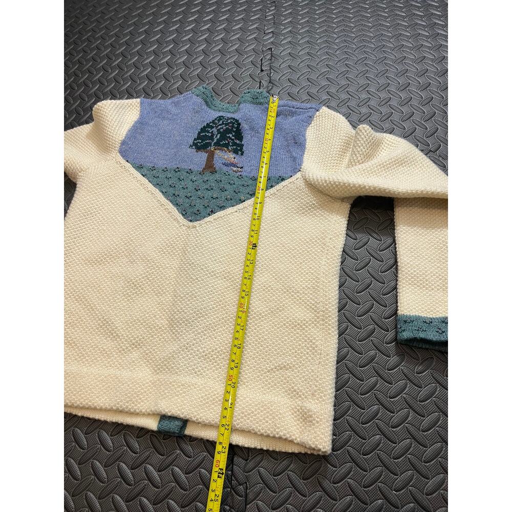 Vintage 1990's detailed knit wool cardigan sweater by Dorothy Bullitt swing‎ Med - Picture 2 of 8